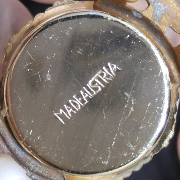 Vintage Austria Pink Lucite Bead Necklace Two Strand Frosted & Matte 1950s - Picture 4 of 10